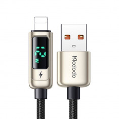Cablu de date Mcdodo Digital Pro USB-A la Lightning 1.2m 3A Argintiu foto
