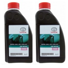 Pachet 2 litri Antigel gata preparat Super Longlife Toyota SLLC G12 roz