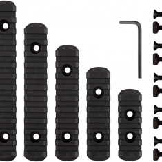 5 pcs Polymer M-Lok Picatinny Rail, 5, 7, 9, 11, 13 sloturi Secțiune de șină M-L