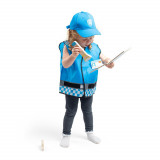 Set costum si accesorii politist pentru copii PlayLearn Toys, BigJigs Toys