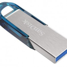 Stick USB SanDisk Cruzer Ultra Flair, 32GB, USB 3.0 (Albastru/Argintiu)
