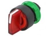 Comutator Rotativ 22mm LED Roșu IP66 3 Pozitii