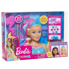 Papusa Barbie Styling Head Dreamtopia - Manechin pentru coafat cu accesorii incluse