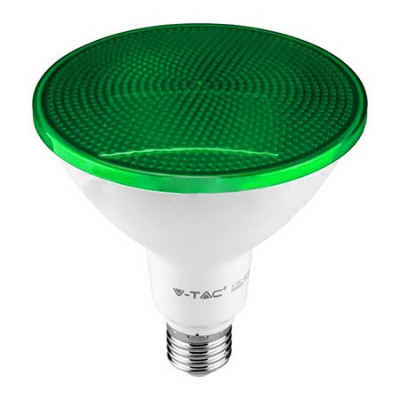 Bec led par38 e27 17w ip65 - verde foto