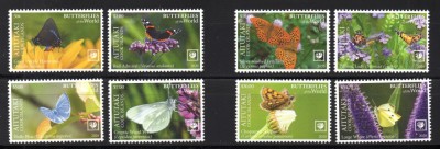 Aitutaki 2020, Fauna - Fluturi, serie neuzată, MNH foto