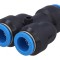 Teu Reducție Mufabil Polimer 12mm x 16mm 0.95-6 bar