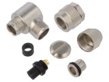 Conector: M9 mufă mamă aurit IP67 PIN: 5