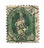 Elvetia - Elvetia, 1882 - 25 C, obliterat