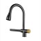 Baterie Bucatarie cu Dus Extractibil Inox Negru Cu Functie Cascada YB1500H ModernLight Concept