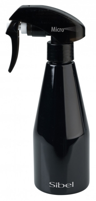 Pulverizator profesional CONIC negru din plastic pentru salon /frizerie/coafor/barbershop 250 ML