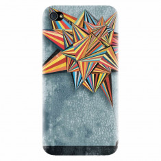 Husa silicon pentru Apple Iphone 4 / 4S, Abstract Colorful Balloon Triangles