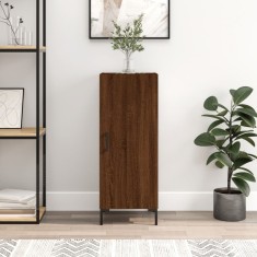 vidaXL Servantă, stejar maro, 34,5x34x90 cm, lemn compozit 828547