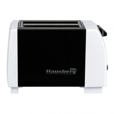 Prajitor de paine Hausberg HB-150NG, 750 W, 2 felii, Grad de rumenire variabil, Negru foto