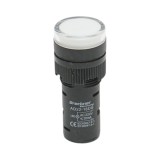 Indicator semnalizare LED alb 220V AC 16mm Breckner Germany