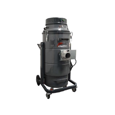 Aspirator industrial pentru praf umed-uscat, DM3EL AUT DELFIN, 3 motoare, 3.450W, recipient cu roti, 45 litri, 230V foto