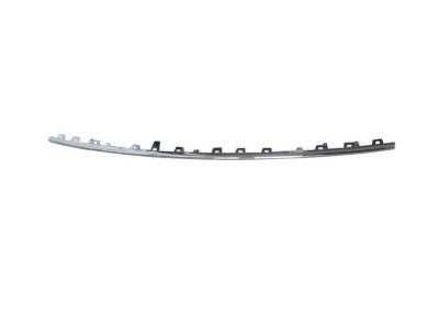 Ornament grila bara protectie, spoiler Skoda Superb (3v), 2019-06.2024, montare fata, centrala, cromat, RapidAuto foto