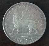 Moneda Etiopia - 1/2 Birr 1897 - 14gr Argint