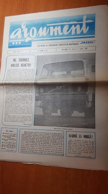 ziarul argument 26 martie 1990-anul 1,nr.2-conflictul interetnic targu mures foto