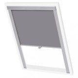 VidaXL Jaluzea opacă tip rulou, gri, MK08