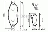 Set placute frana,frana disc FIAT DUCATO caroserie (250, 290) (2006 - 2016) BOSCH 0 986 494 591