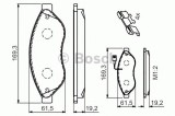 Set placute frana,frana disc FIAT DUCATO bus (250, 290) (2006 - 2016) BOSCH 0 986 494 591