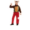 Costum Lup Copii 10-12 Ani Kidmania, 140-150 cm, Carnaval, Petreceri, Aniversari. Include Masca, Coada, Pantaloni cu Breteli si Bluza Imprimata