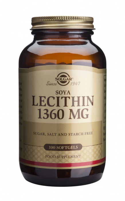 LECITHIN 1360mg softgels 100cps SOLGAR