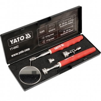 Kit inspectie auto, oglinda si recuperator, YATO YT-0662 foto