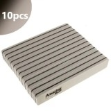 Cumpara ieftin Pilă unghii Profi Sponge Jumbo Zebra cu centru negru, 220/280 - 10buc, AMAZING SHINE