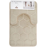 Set 2 covoare baie Casa Plastor, Honey, 75x45 cm, bej