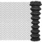 vidaXL Gard plasă de s&acirc;rmă, gri, 25 x 1,5 m, oțel 142431
