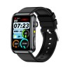 Smartwatch iSEN TK77 Negru, Silicon, 1.57 HD, ECG, Micro-Examinare, Risc Glicemie, Acid Uric Lipide, Apel BT, Asistent Vocal, Lanterna, SOS, 250mAh