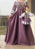 Cumpara ieftin Set rochii stilizate traditional Mama si Fiica model 3