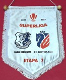Fanion de protocol-oficial - meci fotbal FARUL CONSTANTA - FC BOTOSANI (sezonul 2026-2027 - etapa 7-a)
