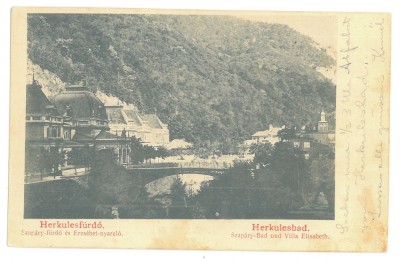 2849 - Baile HERCULANE, Caras-Severin, Romania - old postcard - used - 1901 foto