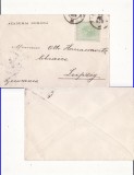 Plic Academia Romana -circulat Bucuresti Germania 1903