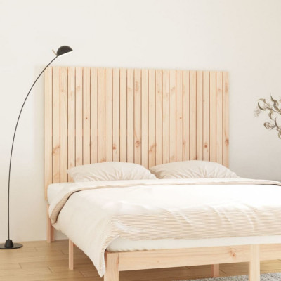 vidaXL Tăblie de pat pentru perete, 166x3x110 cm, lemn masiv de pin foto