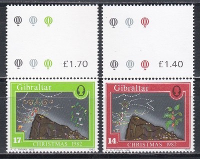 Gibraltar 1982 - Crăciun, MNH foto