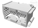 Conector automotive mufă mamă JPT 4 PIN neagră pe cablu