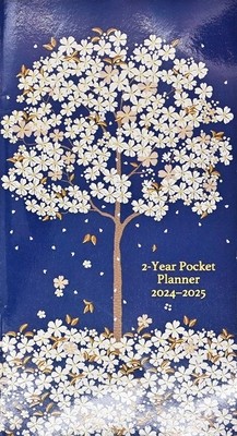2024-25 Falling Blossoms 2-Year Pocket Planner foto