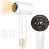 Cumpara ieftin Uscator de Par Profesional 1500W, Ecran LCD, 4 Trepte Temperatura, 2 Viteze, Uscare Rapida, Ioni Negativi, Duza Magnetica, Alb