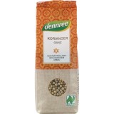 Coriandru Seminte Bio Dennree 45g, produs ecologic, cu aroma calda si citrica subtila