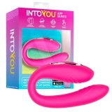 Vibrator stimulator INTOYOU APP - Couple 360&ordm;, control prin aplicatie, 10 fuctii de vibrare, 13 cm, roz