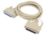 Cablu D-Sub 25pin 1,8m gri - Goobay, PVC, Conexiune 1:1