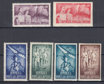 ROMANIA 1948 LP 249 ORGANIZATIA SPORTULUI POPULAR SERIE MNH foto