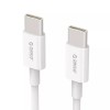 Cablu USB-C la USB-C Orico BCU-10, 1m, Alb, Incarcare Rapida 3A, Transfer Date, Compatibil Macbook, Smartphone, Tableta