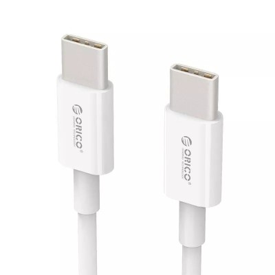 Cablu USB type C tata-tata 1m alb Orico BCU-10 foto