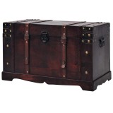 Cufar vintage din lemn, 66 x 38 x 40 cm