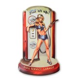 Decoratiune metalica cu o reclama la service NY-18