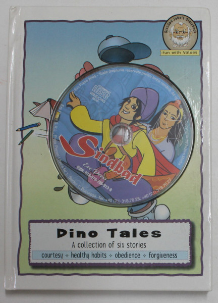 DINO TALES - A COLLECTION OF SIX STORIES , 2007 , PREZINTA HALOURI DE APA * , CD AUDIO * INCLUS